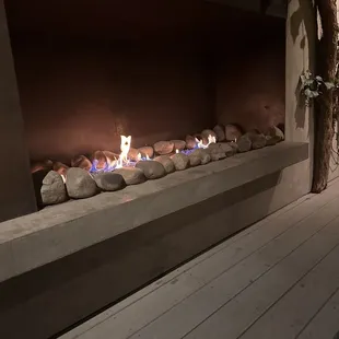 Patio fire place