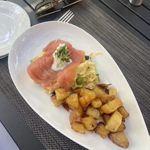 Smoked Salmon Scramble