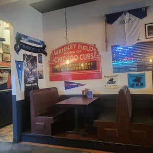 Main room sports memorabilia