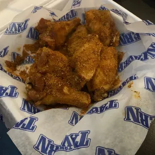 a basket of fried chicken