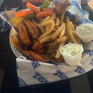a basket of food