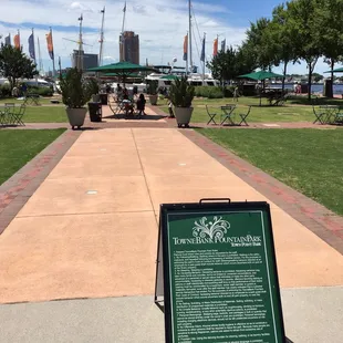The small scenic park entrance