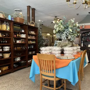 Great selection of honey, olive oil and other goodies.