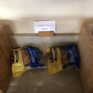 GF breads: continental breakfast