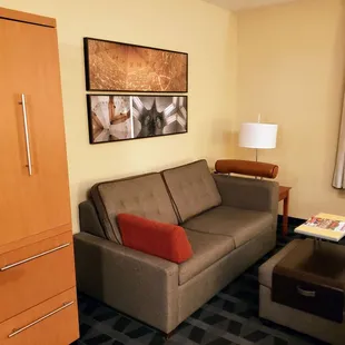 Seating Area in Our Suite at TownePlace Suites Keystone Indianapolis