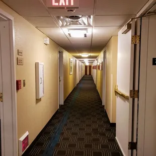 2nd-Floor Hallway at TownePlace Suites Keystone Indianapolis