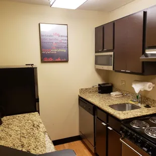 Kitchen in Our Suite at TownePlace Suites Keystone Indianapolis