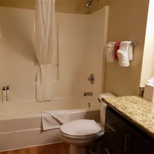 Bathroom in Our Suite at TownePlace Suites Keystone Indianapolis