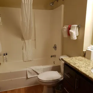 Bathroom in Our Room at TownePlace Suites Keystone Indianapolis