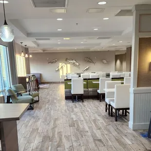 huge breakfast seating area