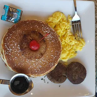 Pineapple upside down pancake