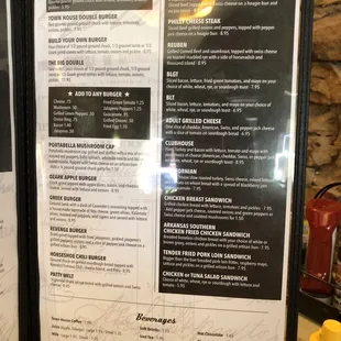 New menu 2019