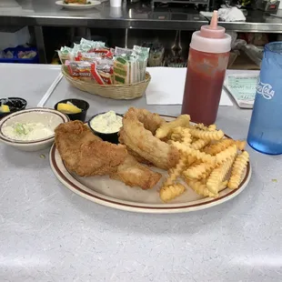 Fried pollack