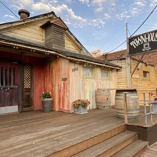 the front porch of a townhouse
