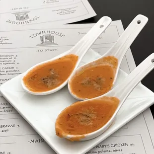 Complimentary Gazpacho