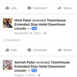 This Amrish Patel guy and his wife has all of their family give 5 star reviews.
