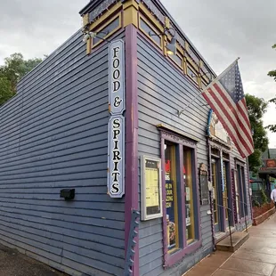 the front of the restaurant