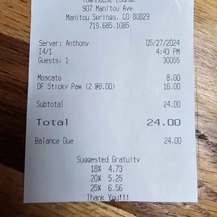 20% of $24.00 is NOT $5.25! None of these are correct. Math isn't that hard. Stop trying to rip people off.