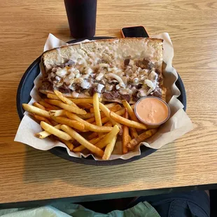 Philly Special and fries