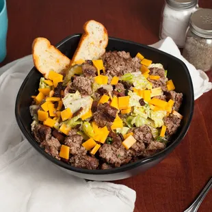 Bacon Cheeseburger Salad.