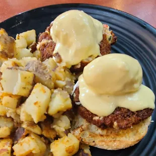Crab Cakes Benedict.