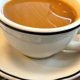 Lukewarm coffee