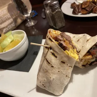 Bland breakfast burrito