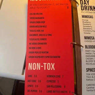 Mocktails / Non-Tox