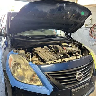 Before headlight restoration.