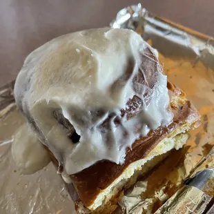 Cinnamon bun at Toy Boat by Jane in San Francisco.