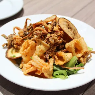 a plate of food on a table