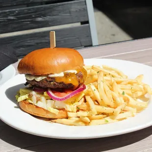 Cheddar Bacon Burger