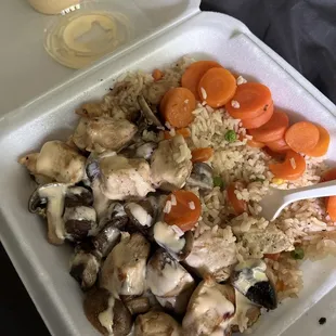 Chicken &amp; steak hibachi