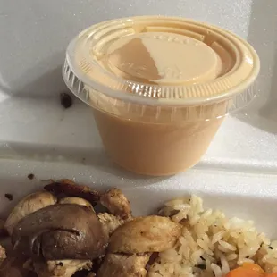 4oz. Sauce that comes w/ the entree