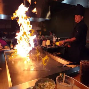 a chef in a restaurant