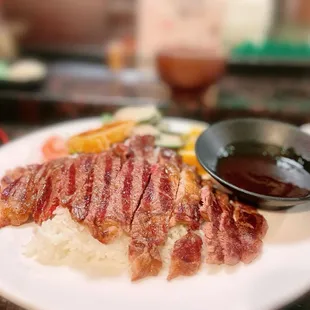 We really like the 1. Beef Teriyaki Dinner ($18.95) here. Yumm