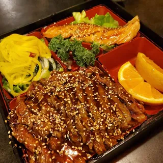 5. Salmon & Beef Teriyaki