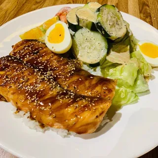 2. Salmon Teriyaki Dinner