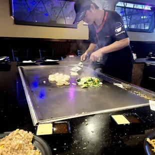 interior, sushi and sashimi