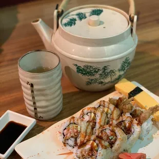 Spider Roll and Tamago