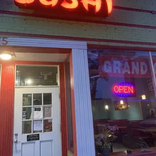 the front of the store