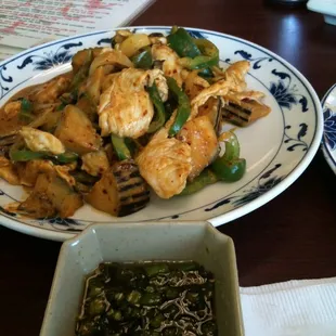 Pad Ped with Fresh Cut Chile in fish Sauce