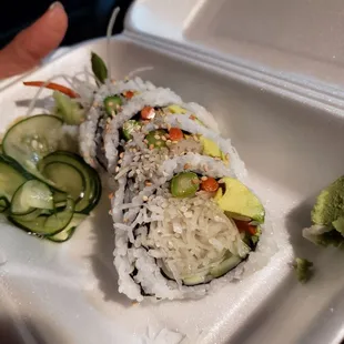 Sad excuse for a vegetable roll