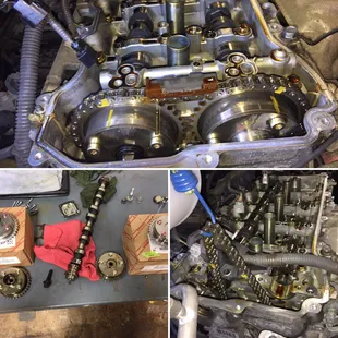 Rav4 rattle noise on cold start, replaced VVTI gears for way less than the dealer, Genuine Toyota parts.