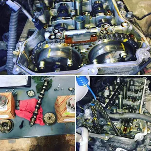 Rav4 rattle noise on start up after sitting a while.  Variable Valve Timing controllers (gears) are the fix.