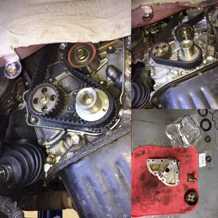 Oil pump leak fix and clean up.