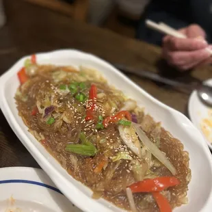 Japchae, no meat
