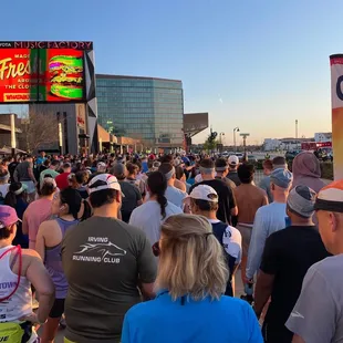 a large crowd of people