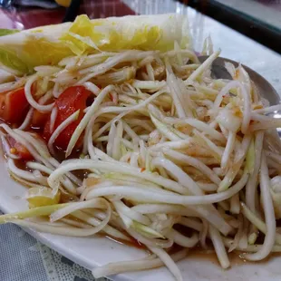 Papaya salad. Thai style