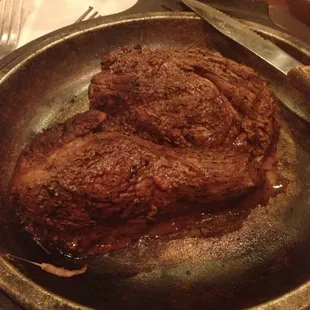 Large steak!